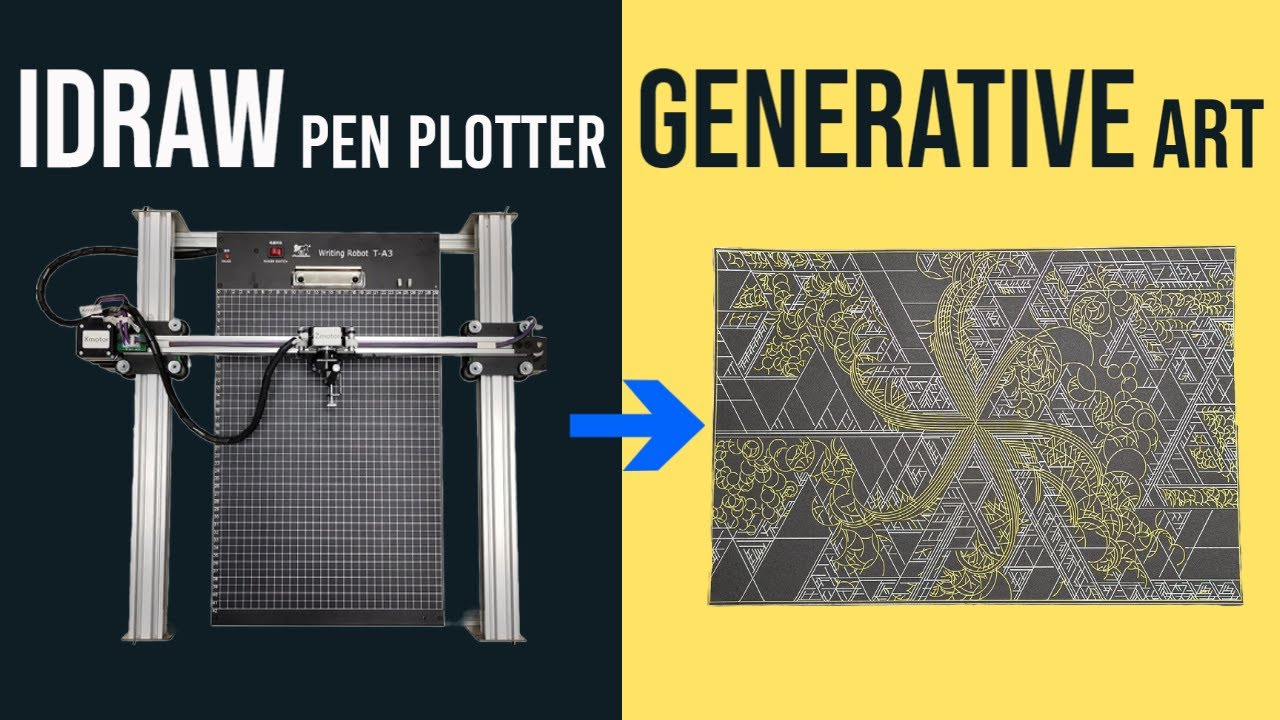 I got a iDraw Pen Plotter | Generative Art | MakerMan