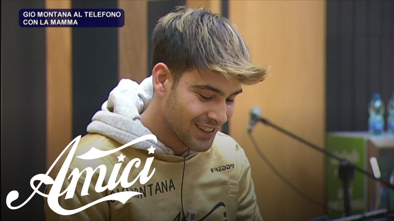 Amici 21 - Gio Montana al telefono con la mamma