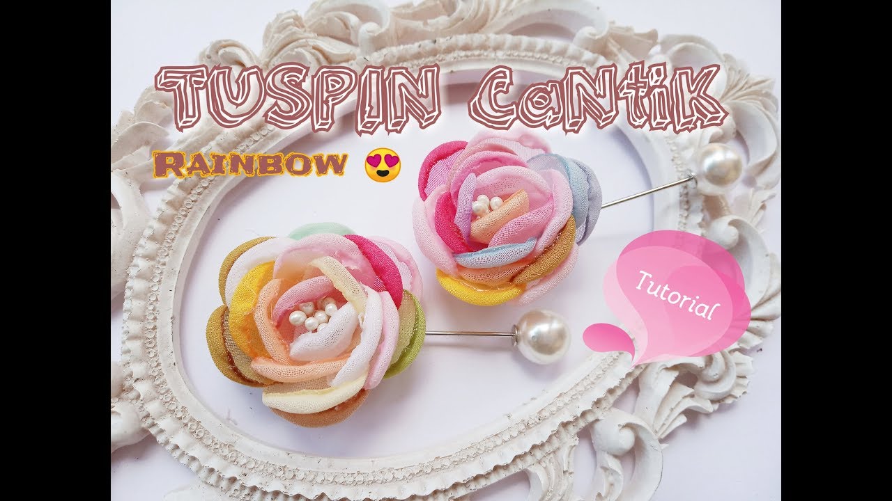 DIY | Cara Membuat Tuspin Bunga Handmade | DIY tutorial | How to make brooch pin