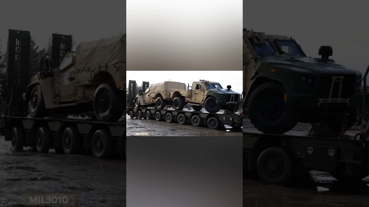 U.S. Army Armored Vehicles in Poland, NATO.
