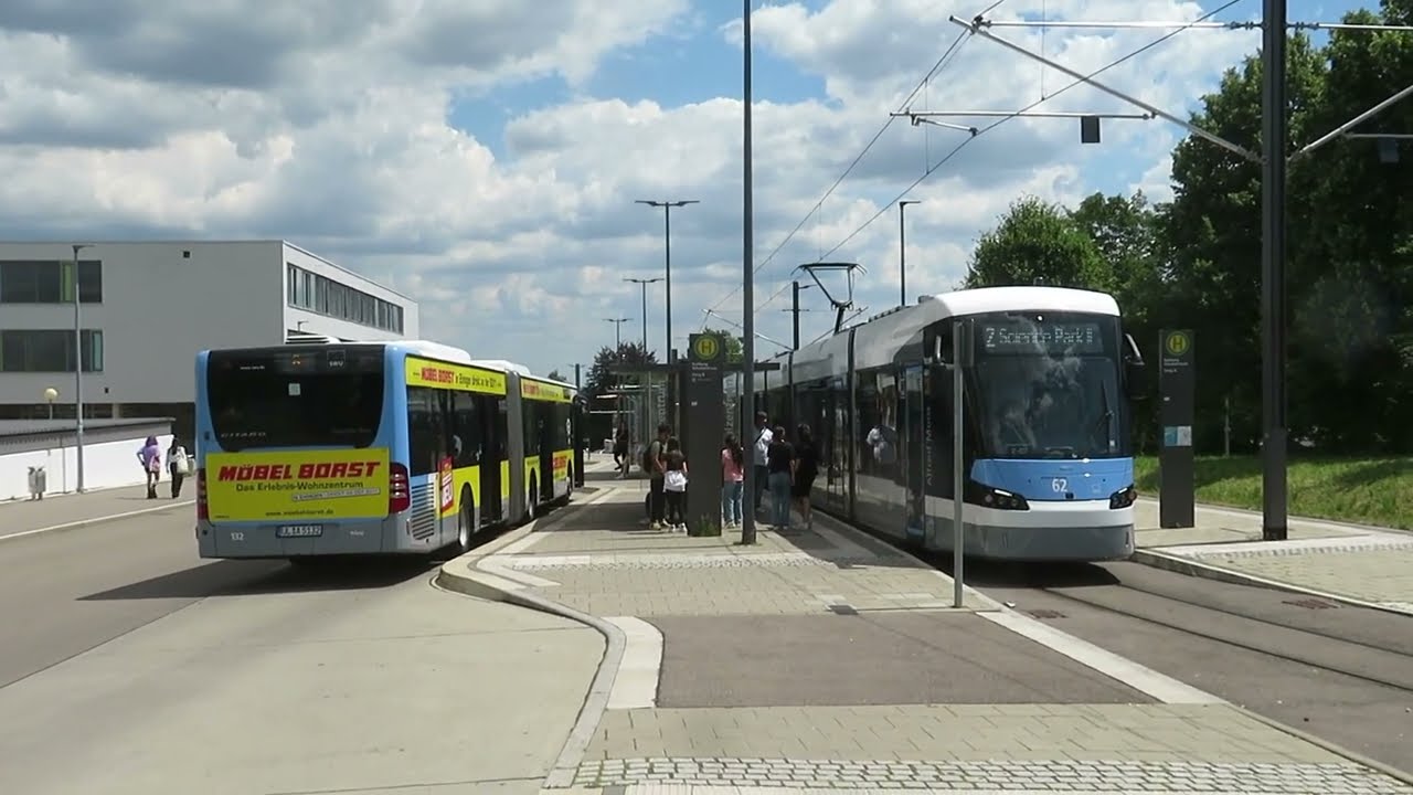 SWU Ulm : Tram 2 Kuhberg Schulzentrum - Science Park II [ 07.2022 ]