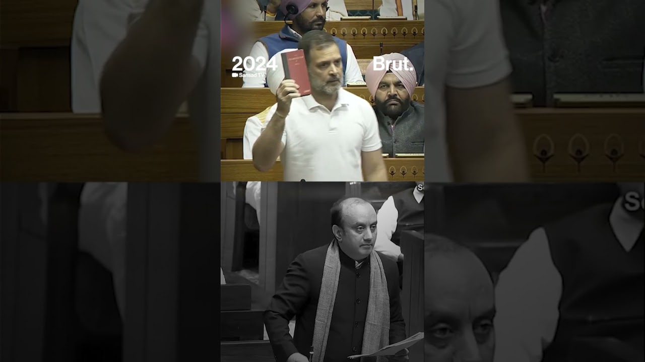 Rahul Gandhi vs Sudhanshu Trivedi: A debate on the Indian Constitution and Manusmriti in Parliament.