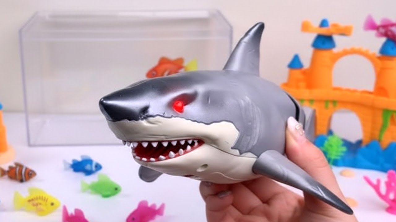 Toy ASMR 🐋 Zuru Robo Alive White Shark & Aquarium Playset Satisfying with Unboxing | Review Toys