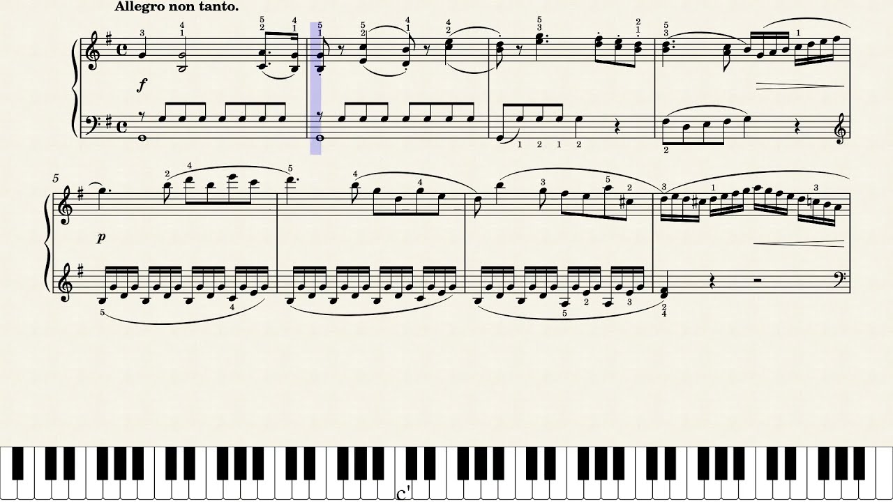 두세크 소나티네 Op.20 1번 1악장 | Dussek Sonatina Op.20 No.1 I. Allegro non tanto