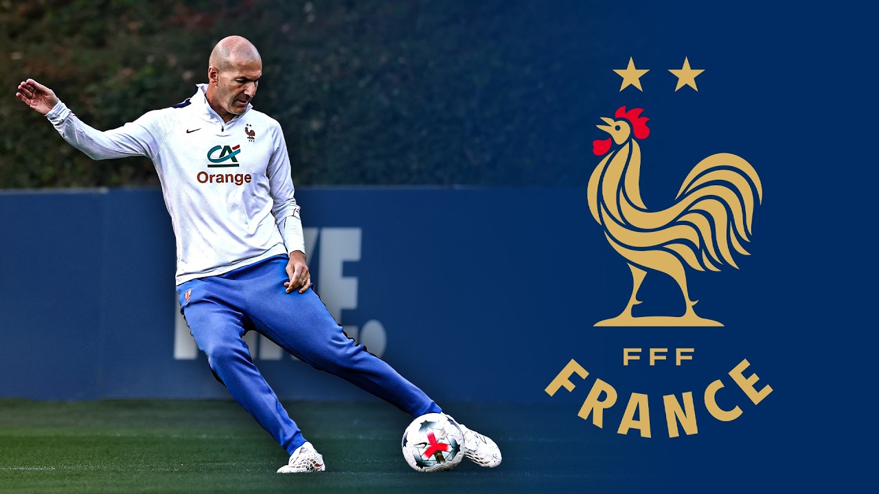 Le PREMIER ENTRAINEMENT de ZIDANE avec les BLEUS !
