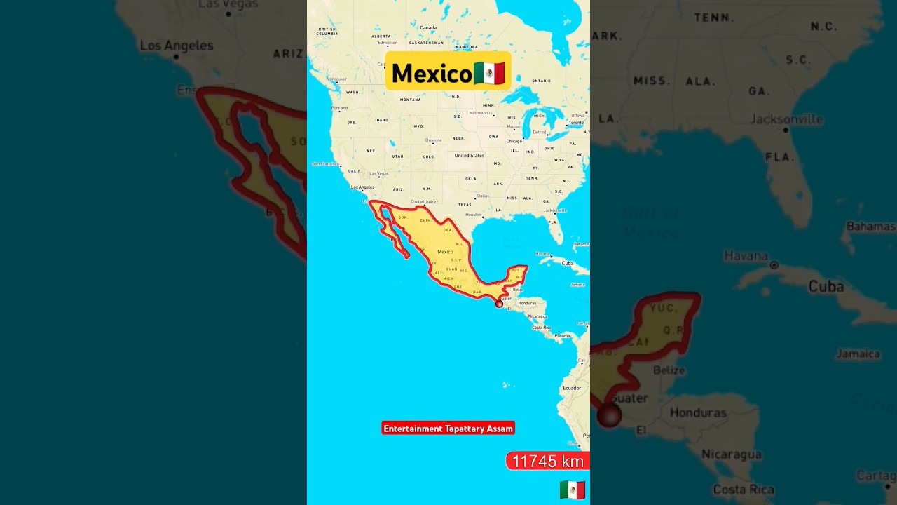 Mexico full location map travel #mexico #history #maps #skating #cycletravel #travel#shorts #respect