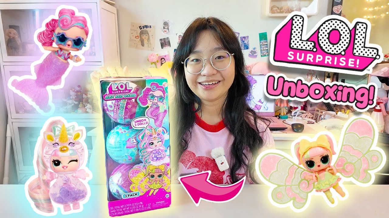 Unboxing LOL Surprise: Just Add Water - 3 PACKS!