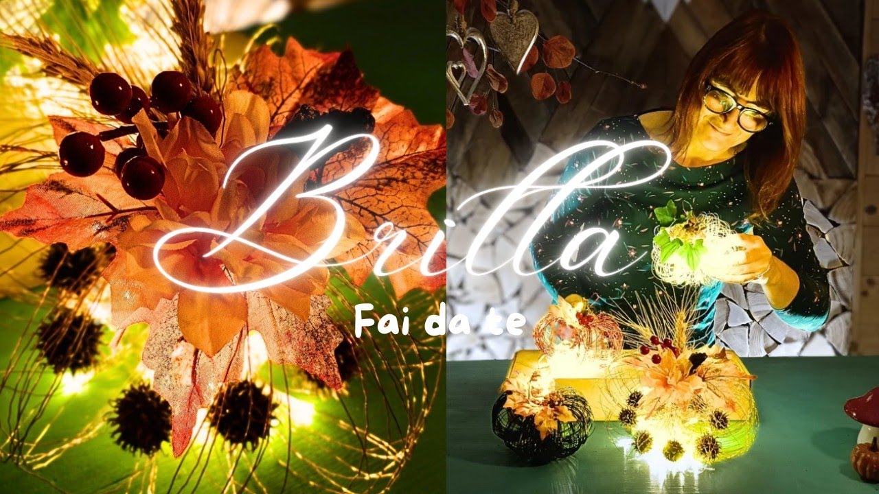 Fai da te zucche luminose in fil di ferro! 🍊 DIY @monikadeco