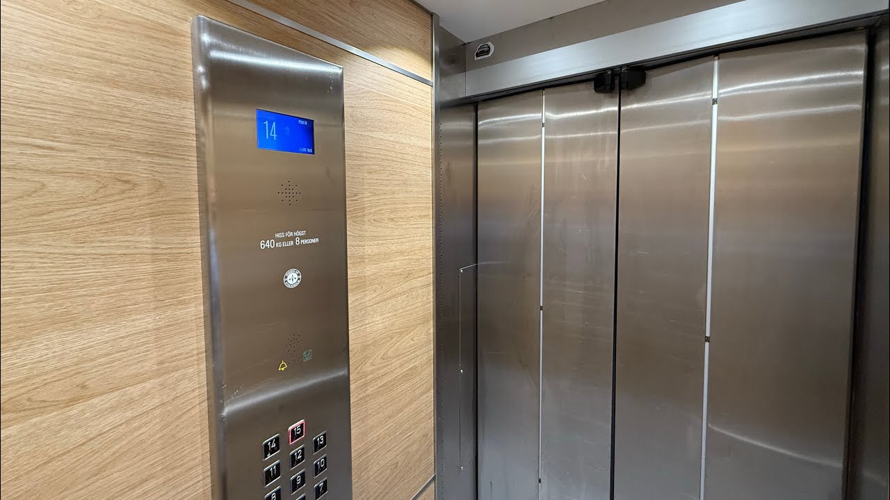 1961 Graham Brothers (mod.) Traction Elevator @ Forenom Aparthotel Stockholm Alvik, Bromma, Sweden.