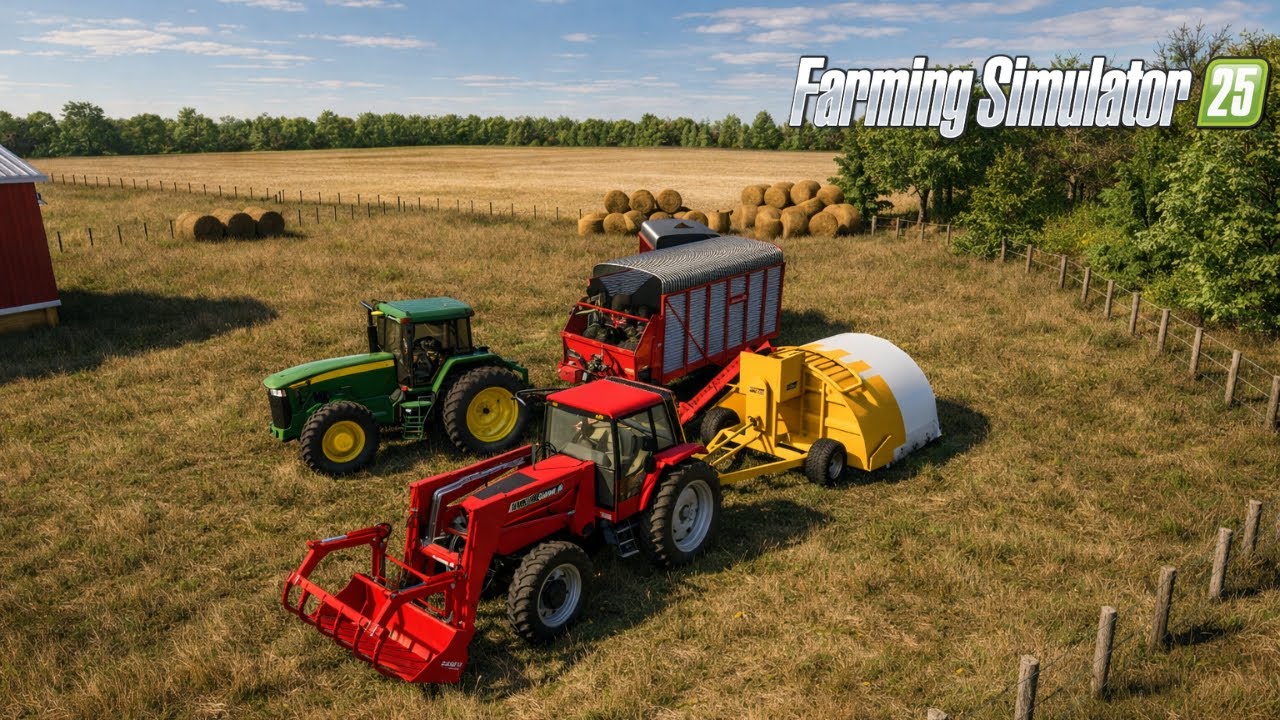 Moving Silage To Cattle Farm | Farming Simulator 25