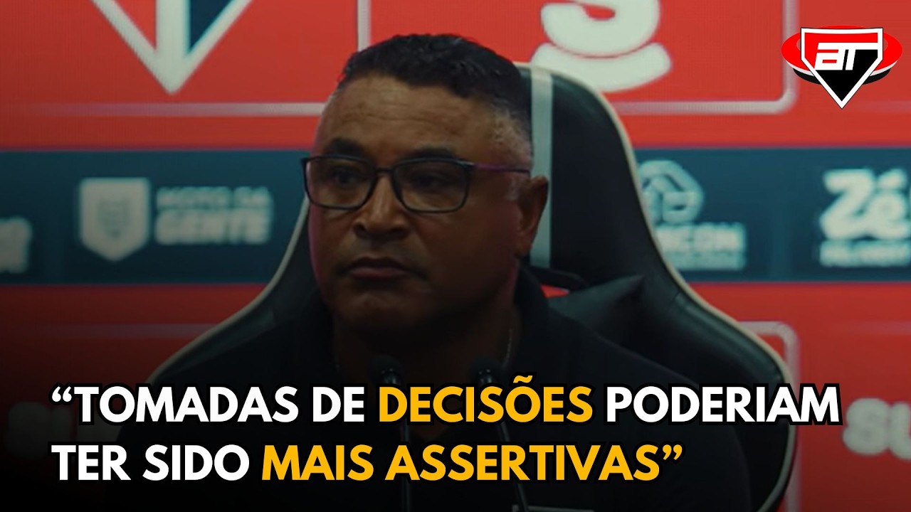 SÃO PAULO: ROGER MACHADO VÊ QUESTÕES PONTUAIS EM DERROTA E DIZ O QUE PRECISA MELHORAR PARA CLÁSSICO