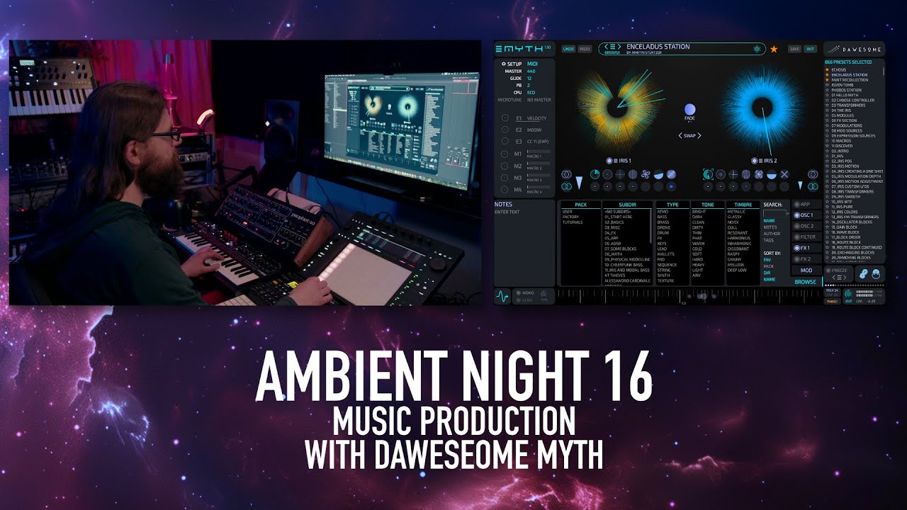 Ambient Night 16 - Music production with Dawesome Myth
