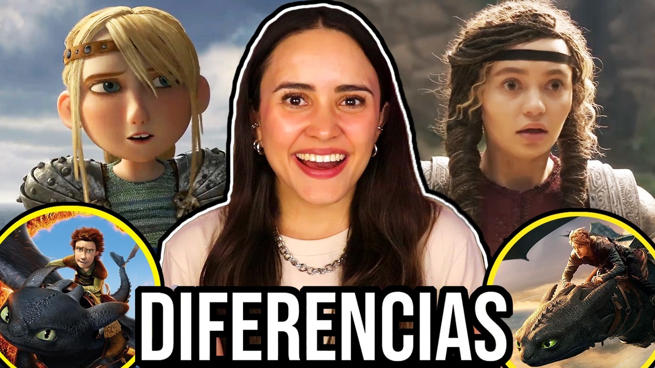 30 DIFERENCIAS entre CÓMO ENTRENAR A TU DRAGÓN Live Action 2025 y 2010 🐲🖤💚
