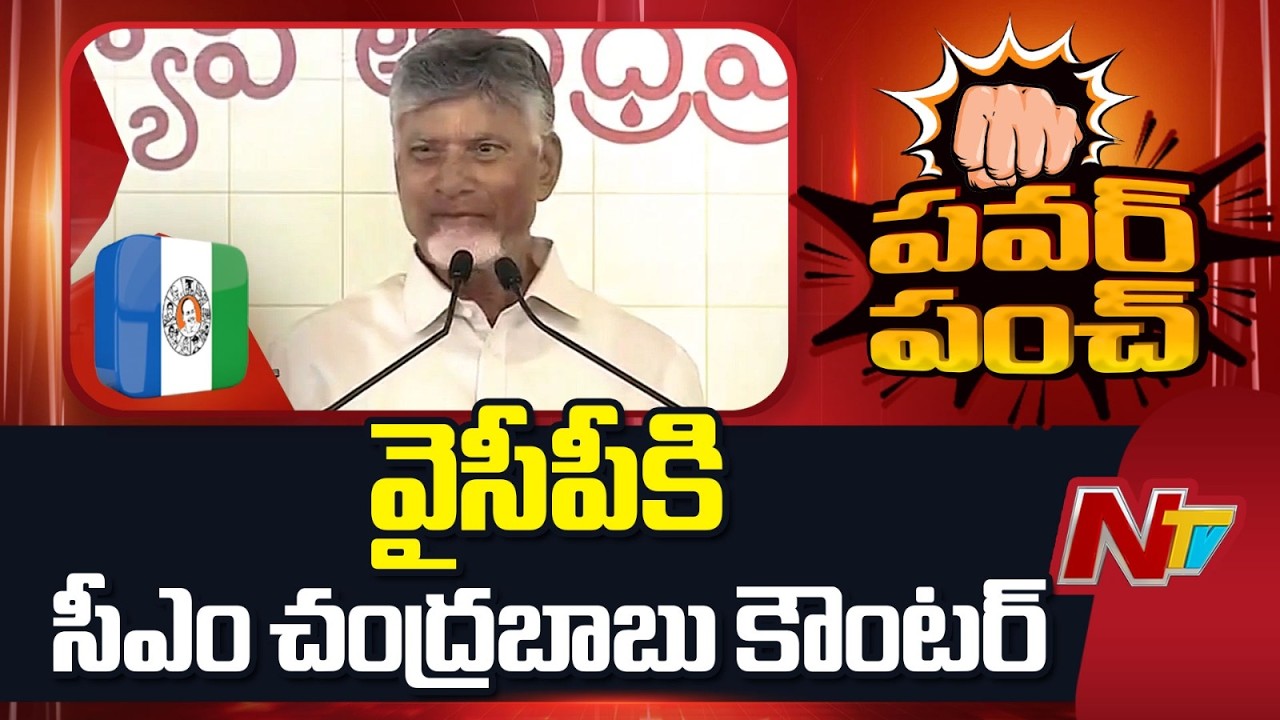 CM Chandrababu Counter To YSRCP | NTV Telugu