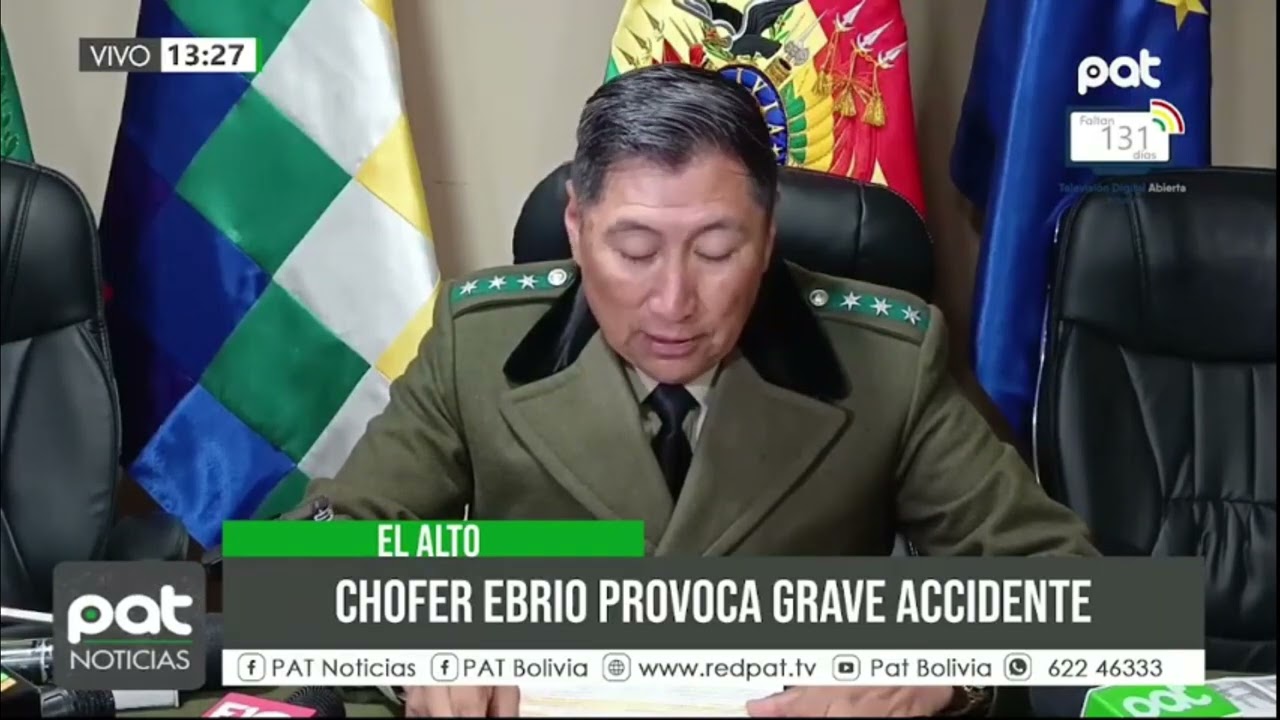 Chofer 3brio fall3ce tras ch0que en carretera Oruro
