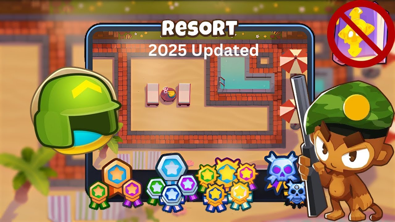 🎖️ Resort [Military Monkeys Only] Guide | No Monkey Knowledge | BTD 6 (2025 Updated) 4K 🎖️