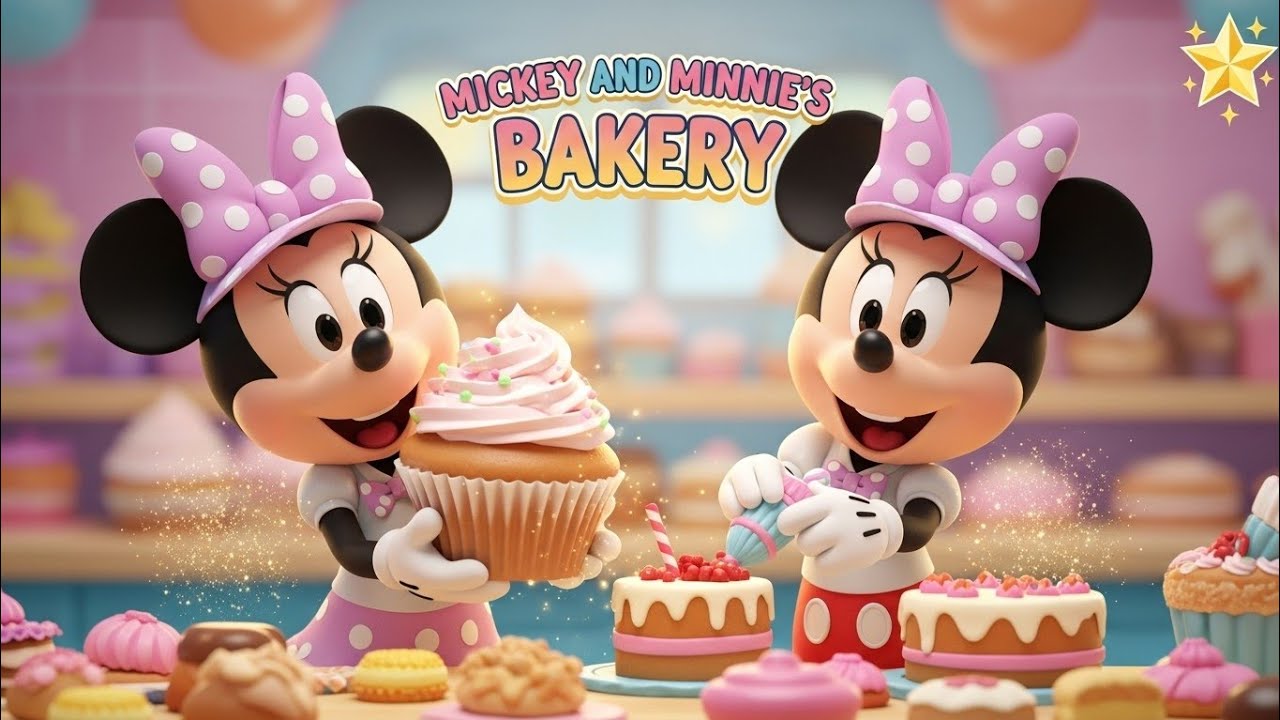 Mickey & Minnie Open a Bakery 🍰 | Fun Baking Story for Kids | Cartoon Adventure