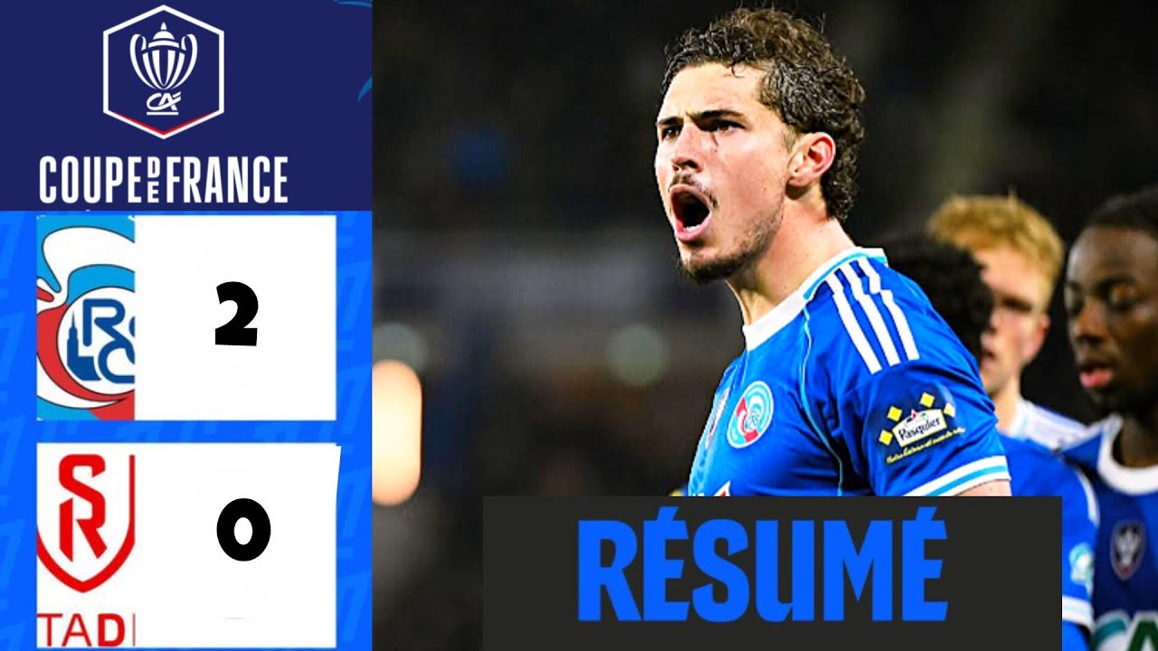 Estrasburgo - Reims (2-0) Resumen | Copa de Francia 2026 | RCSA Reims | RC Estrasburgo Stade de R...
