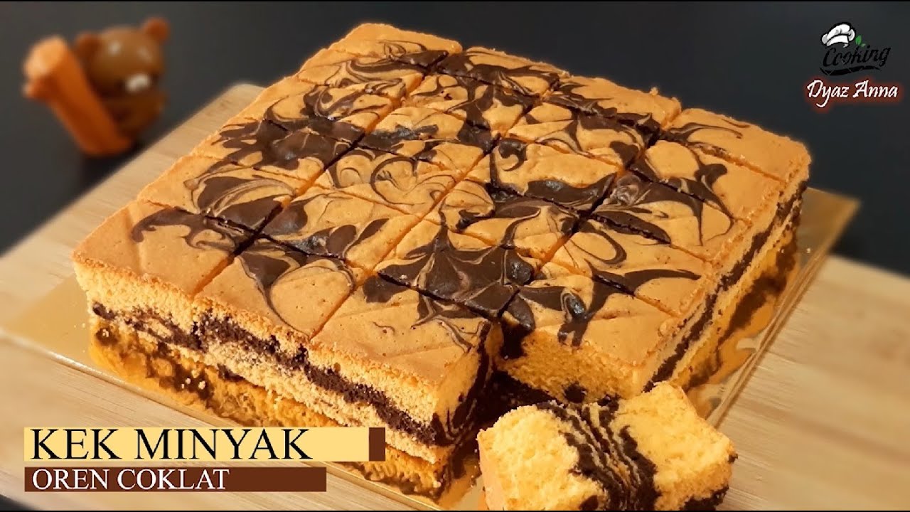 KEK MINYAK OREN COKLAT MOIST GEBU | WAJIB CUBA, CONFIRM JADI..