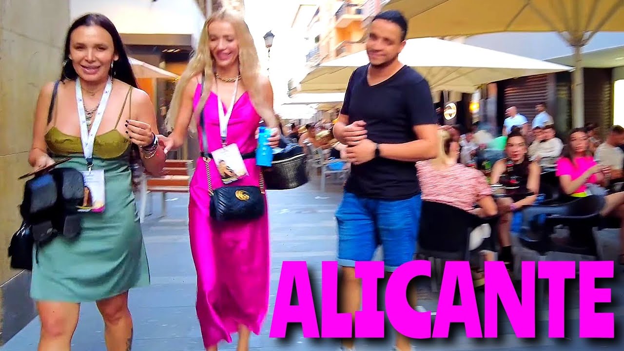 ALICANTE SPAIN 🇪🇦 BARS & RESTAURANTS 🍻 OLD TOWN Summer 2023 Costa Blanca 4K