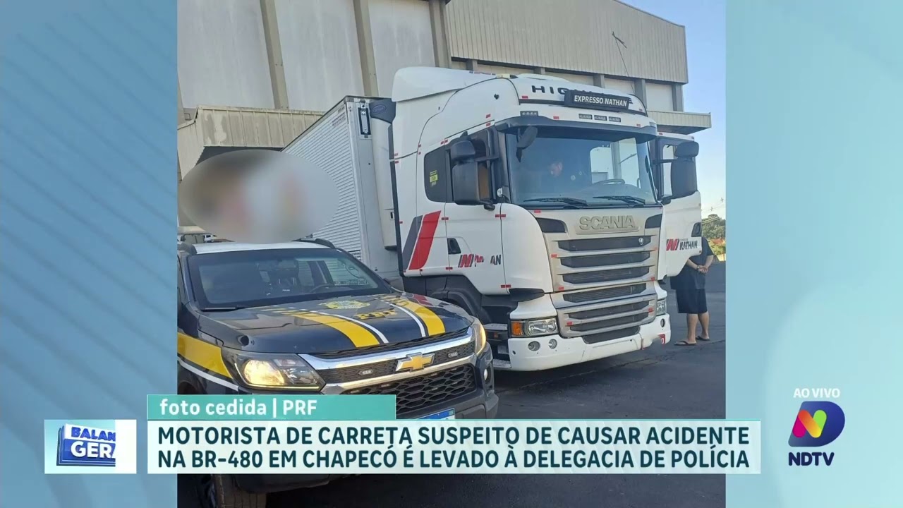 Polícia localiza motorista envolvido em acidente na BR-480