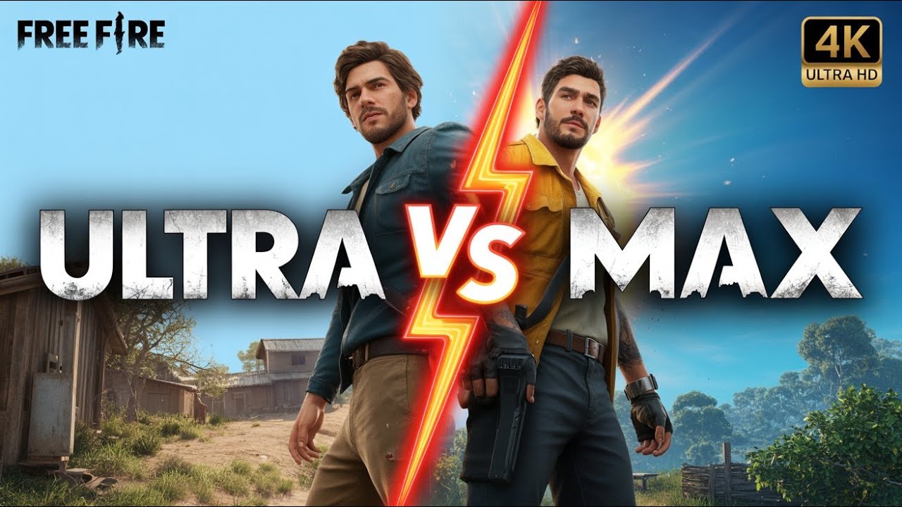 FREE FIRE MAX  (ULTRA VS MAX) GRAPHICS COMPARISON IN 4K