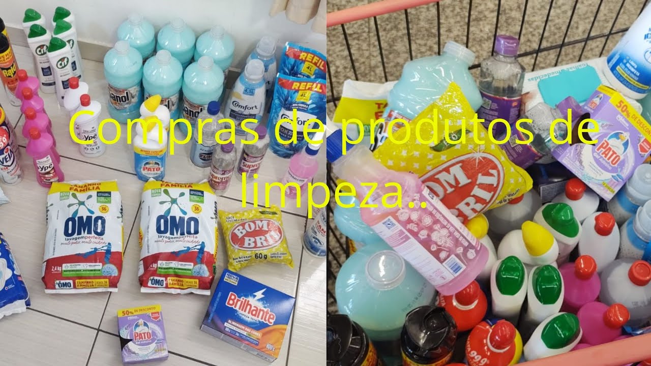 Compras de produtos de limpeza....