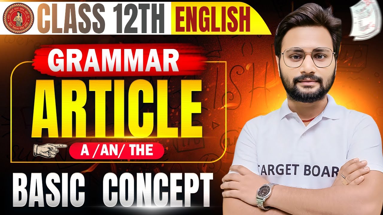 English Grammar | Article In English Grammar | 12th English Grammar Bihar Board | Article In English