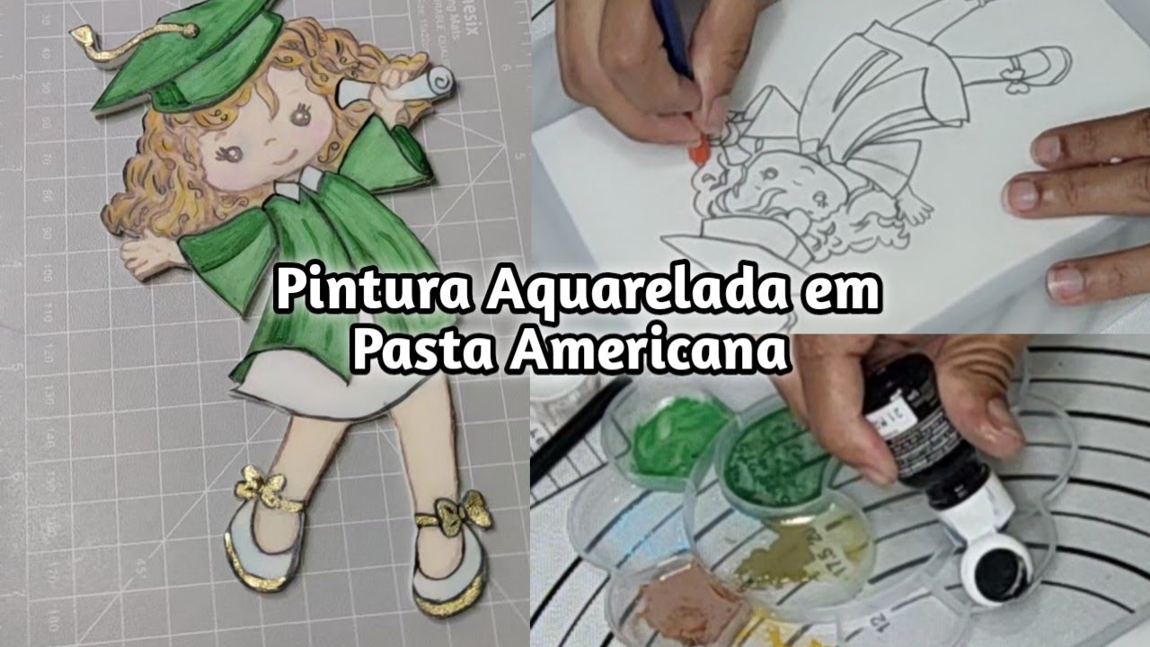 Pintura Aquarelada em Pasta Americana / Noções básicas de Pintura Aquarelada