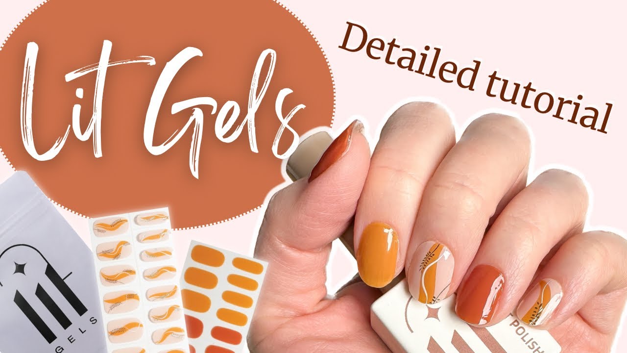 Lit Gels Semi-Cured Nail Strips Tutorial | KBEAUTYHOBBIT
