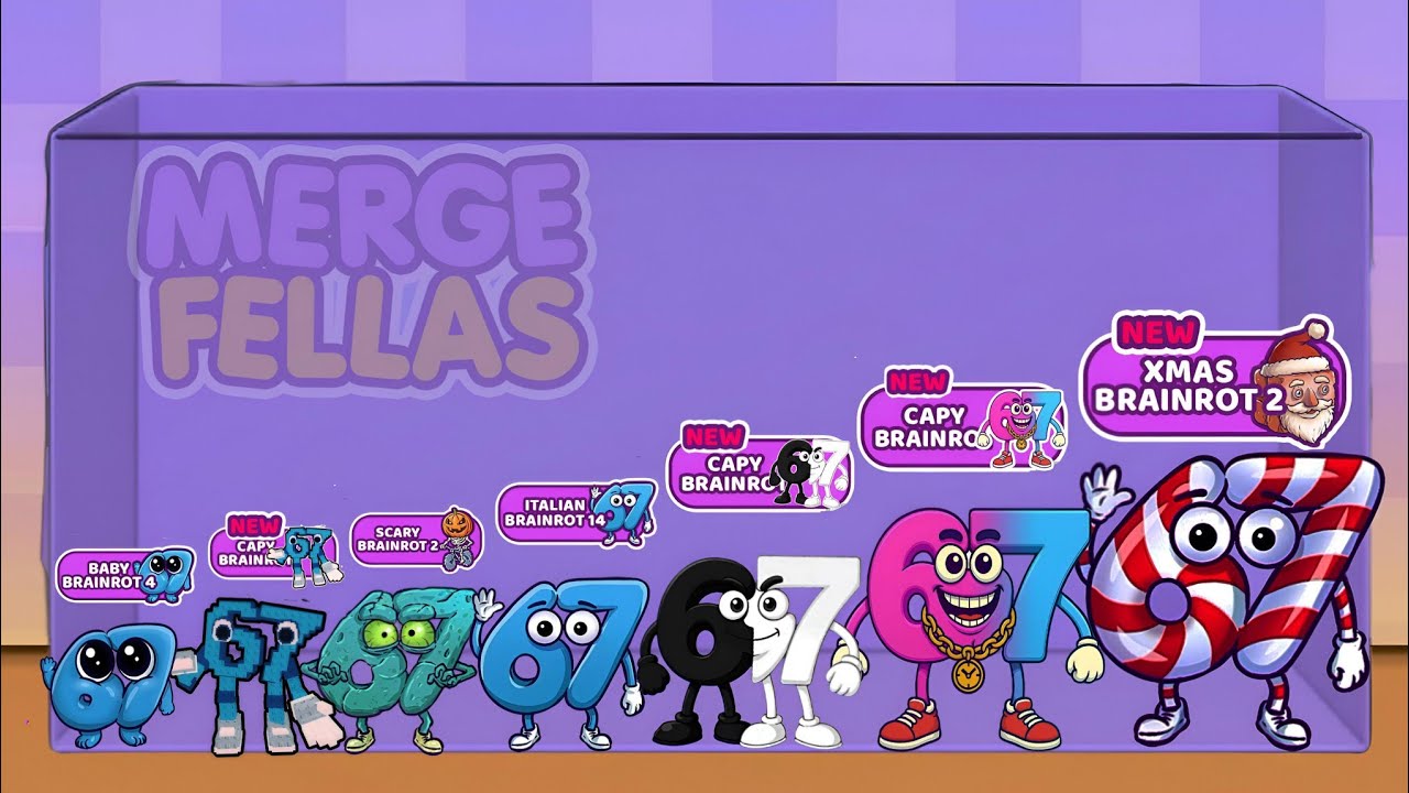 New Update Merge Fellas Italian Brainort : All 67 merge fellas Baby4,italian18 boss +boss⁉️challenge
