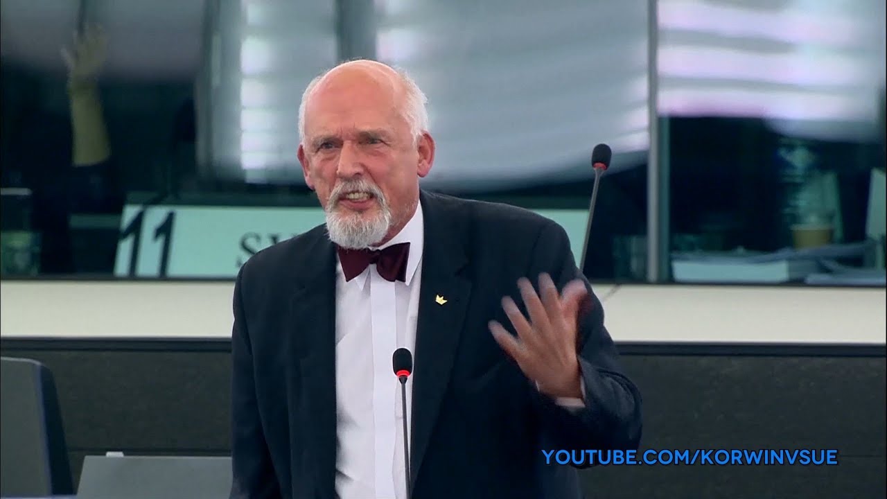 Janusz Korwin-Mikke konkretnie masakruje socjalist&oacute;w w Parlamencie Europejskim!