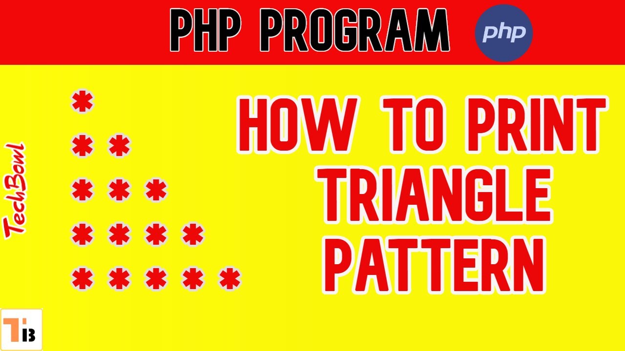 Printing Pyramid Pattern using Loop in PHP 🔥