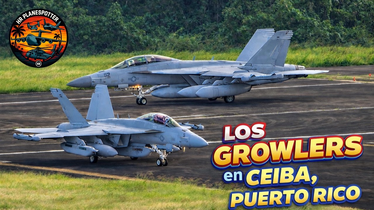 🚨 IMPRESIONANTE TRÁFICO MILITAR EN PUERTO RICO | HARriers, GROWLERS, C-17 y GREYHOUND