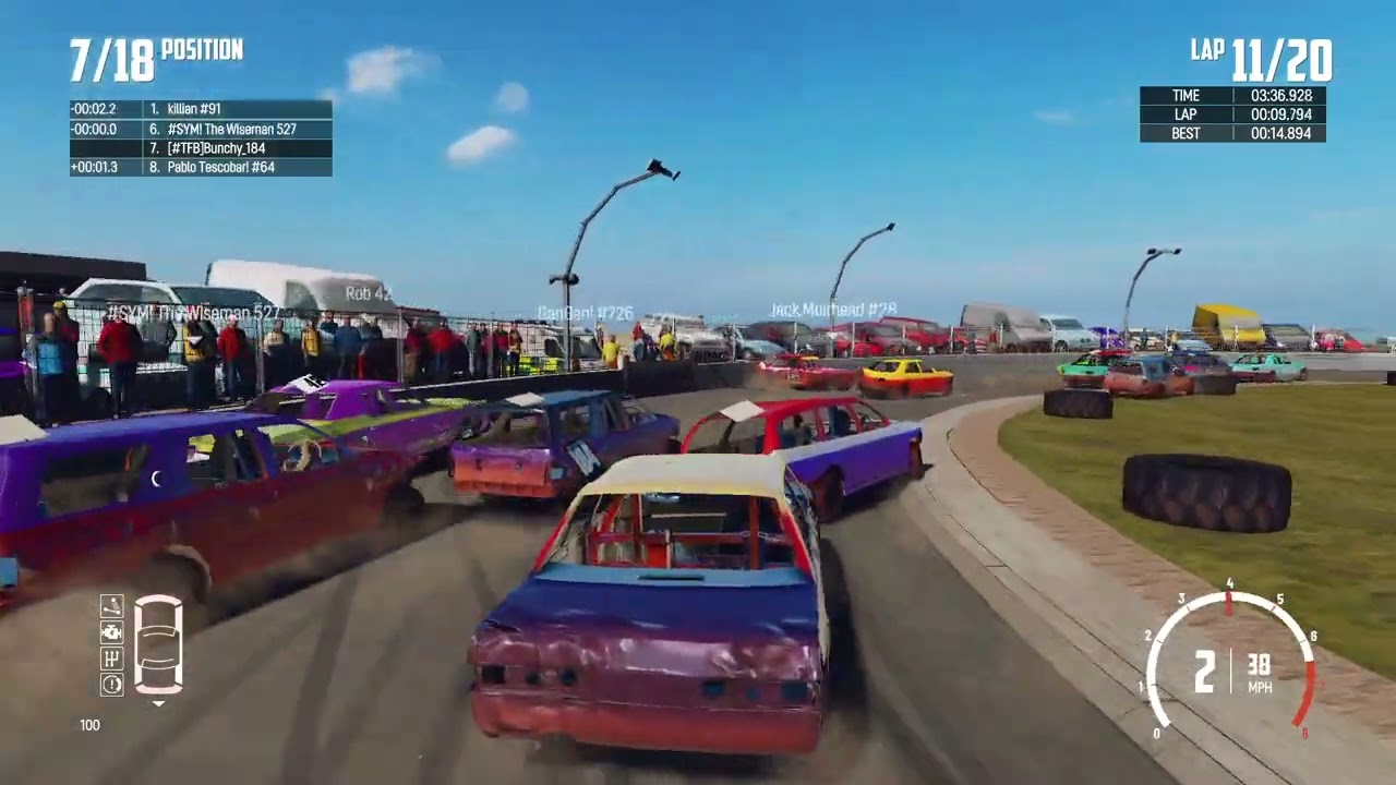 Monday night trash - Nutts Corner meeting final - 19/01/26 (Online bangers: wreckfest)