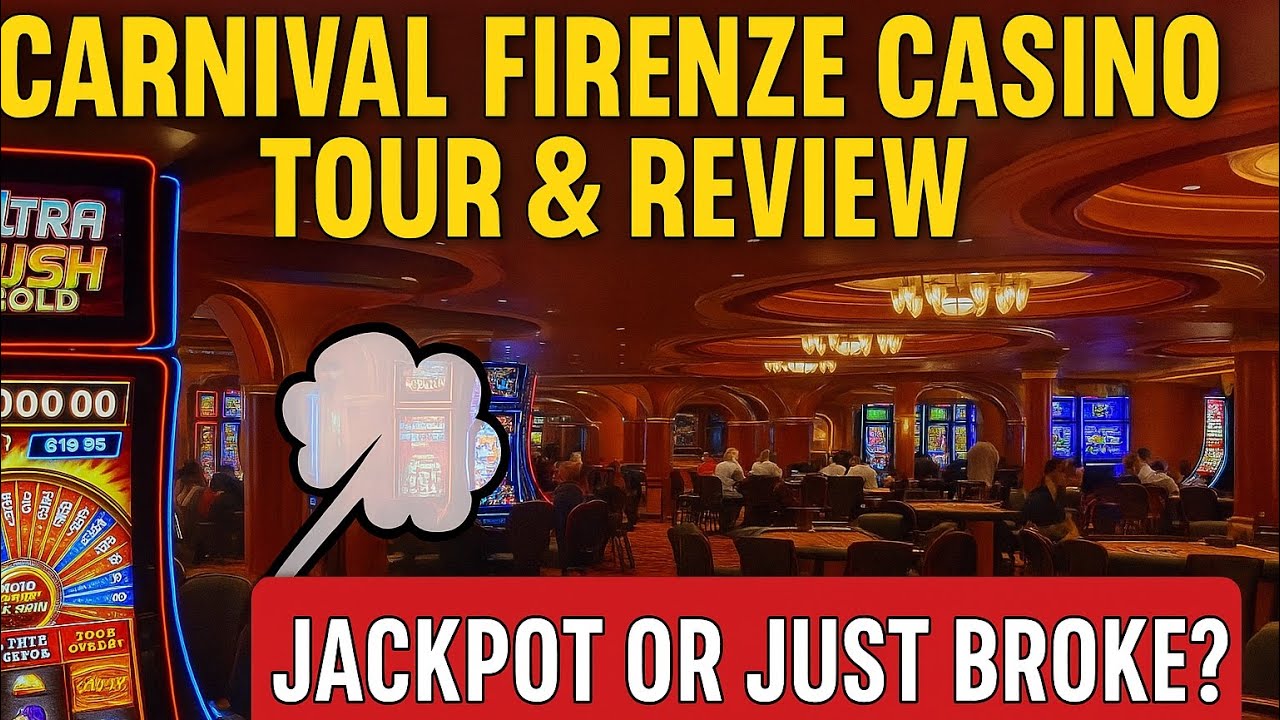 Carnival Firenze Casino Tour & Review: Smoke, Slots & Surprises!