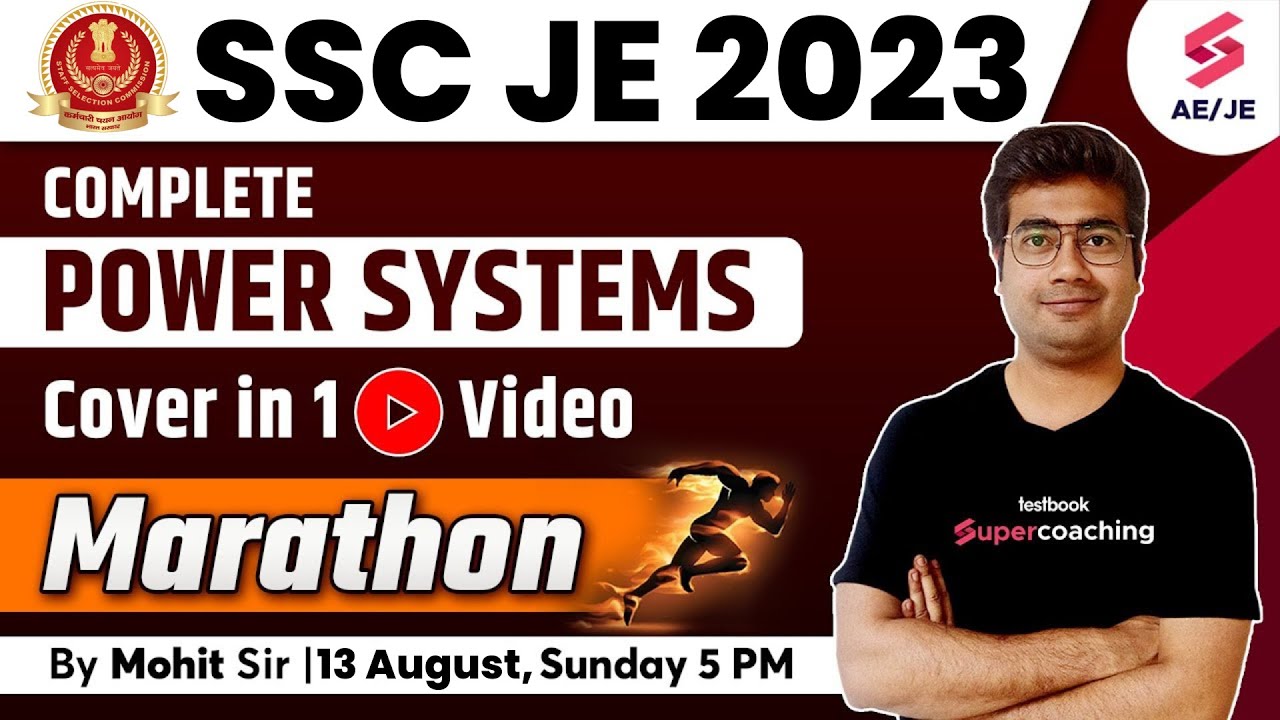 SSC JE 2023 Electrical Marathon | Complete Power System Cover in 1 Video | SSC JE 2023 By Mohit Sir