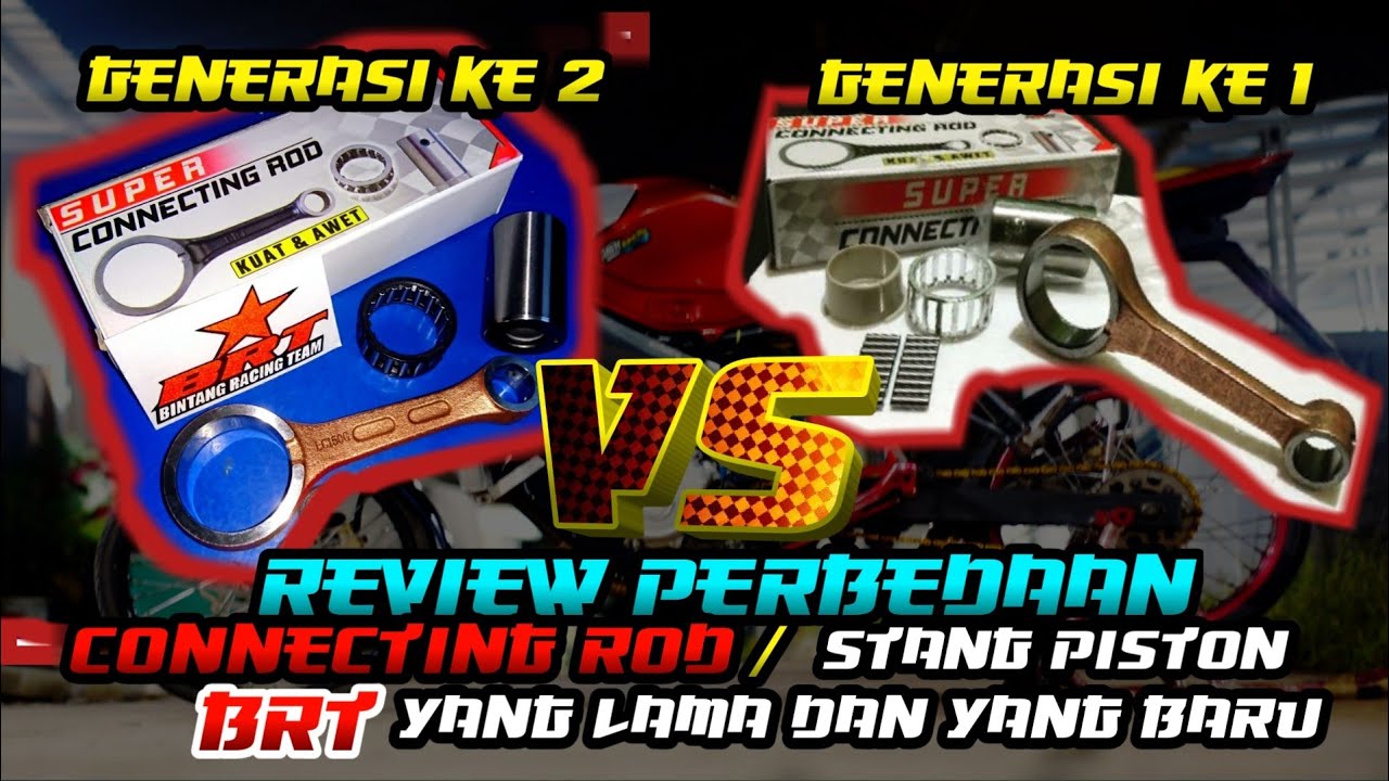 Review Stang piston BRT old VS New | CONNECTING ROD BRT | Vixon R15 MX King.