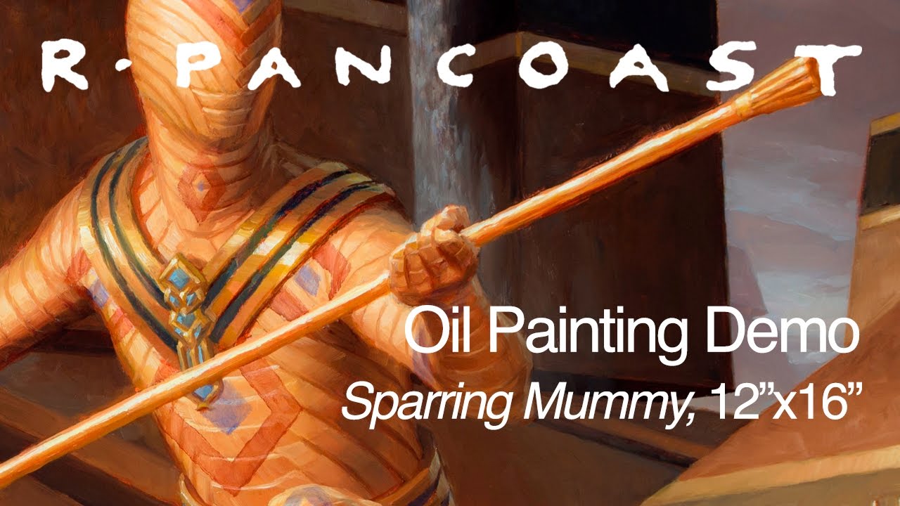 Illustration for Magic: the Gathering: time lapse oil painting