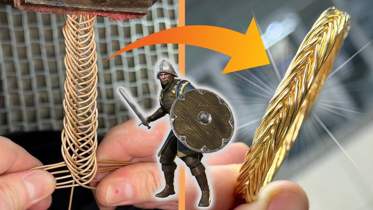 Как делают 1000-летние средневековые браслеты из конской косы?