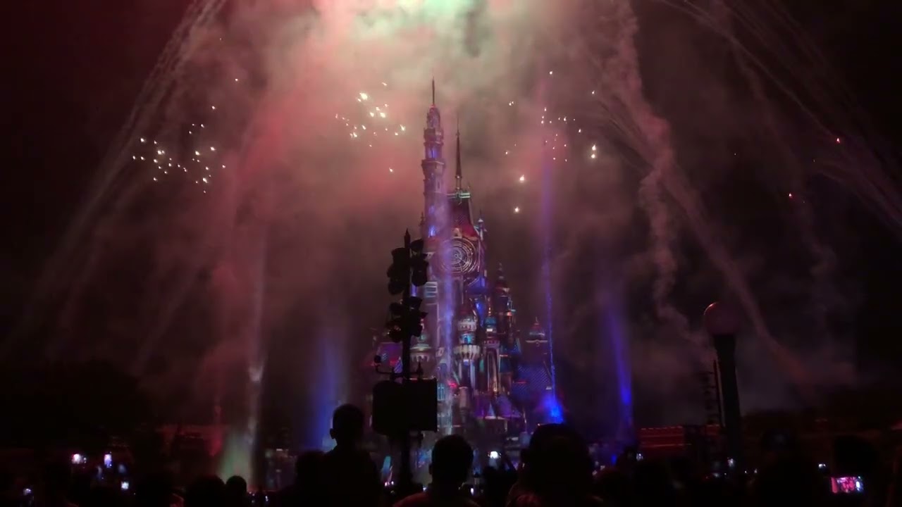 Hongkong Disneyland Fire work.