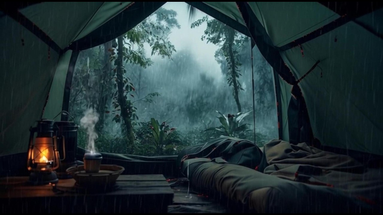 Healing Raining Sounds with Music | Relaxing for Stress Relief, Spa Relaxation, Deep Sleep 2026