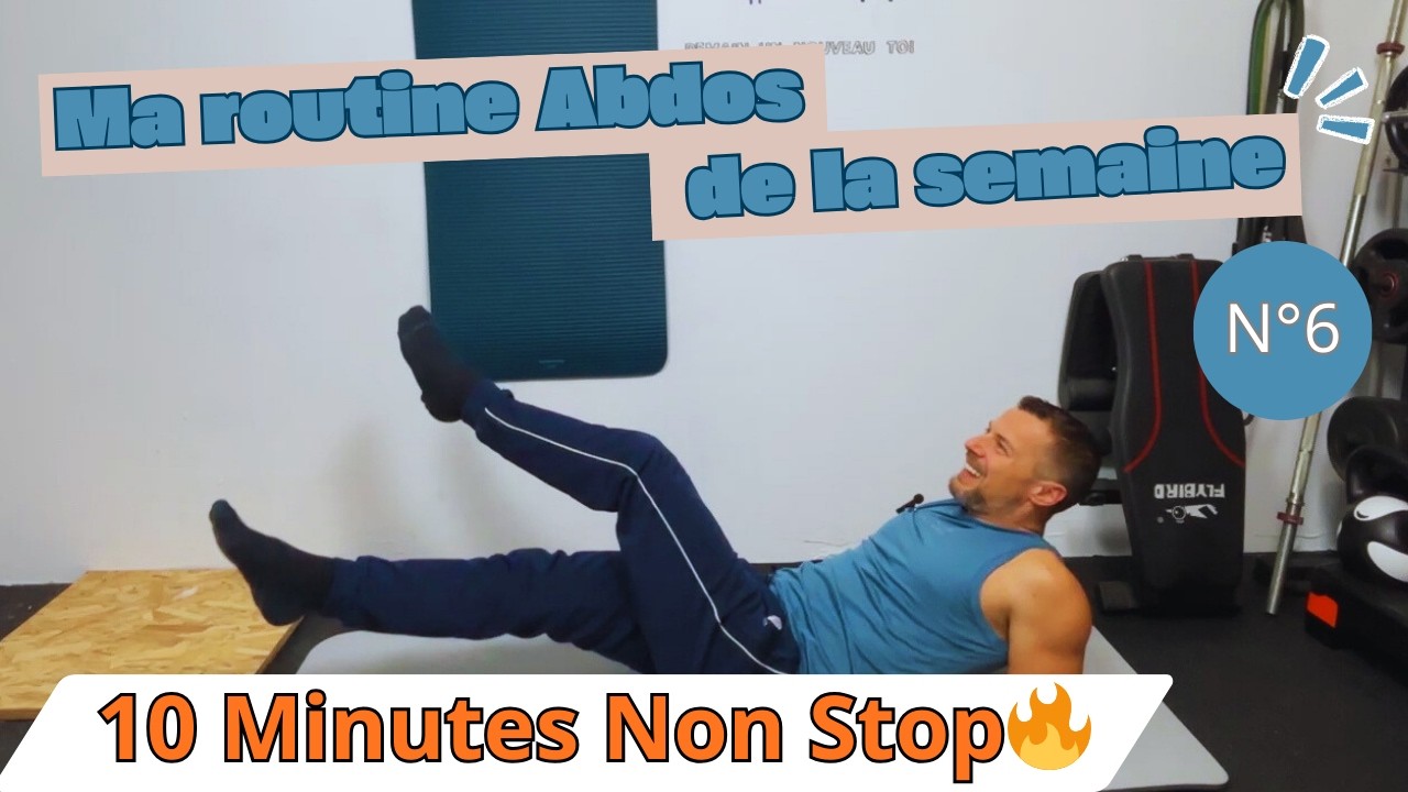 🔥 ROUTINE ABDOS N°6 – 10 MINUTES NON STOP 🔥