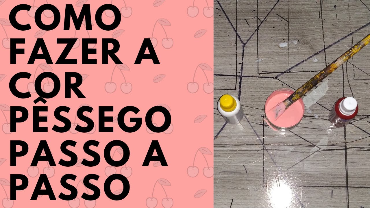como fazer a cor pêssego 🍑🍑🍑 brincando com as cores faça vc também a suas cores