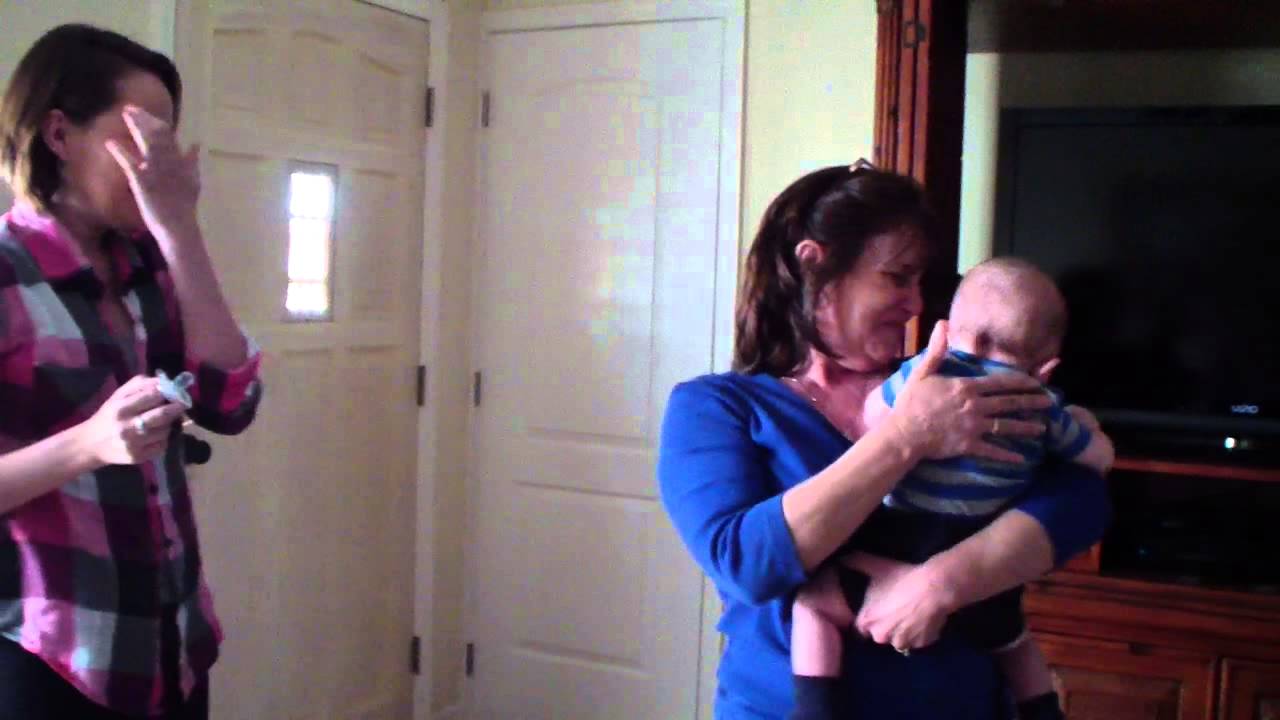 My mom meeting her grandson Christian for the first time ....SURPRISE!!!