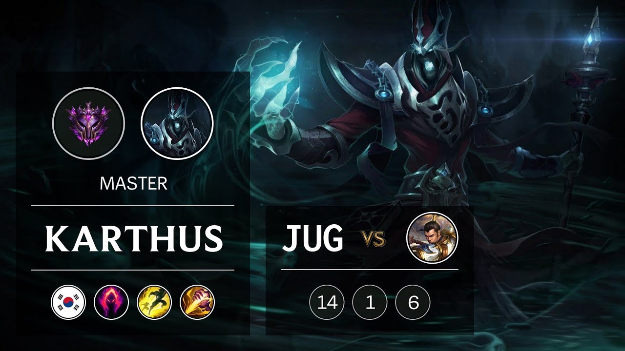Karthus Jungle vs Xin Zhao - KR Master Patch 9.6