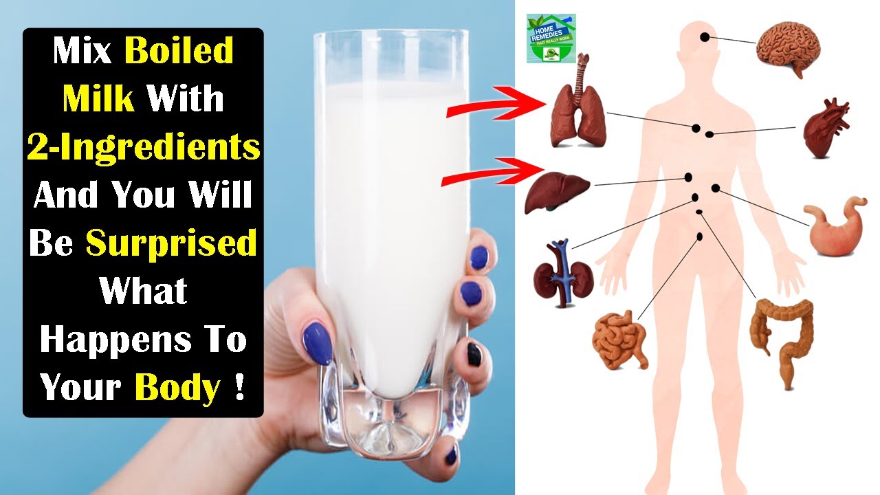 Mix Boiled Milk With 2 Ingredients And You Will Be Surprised What Happens To Your Body !