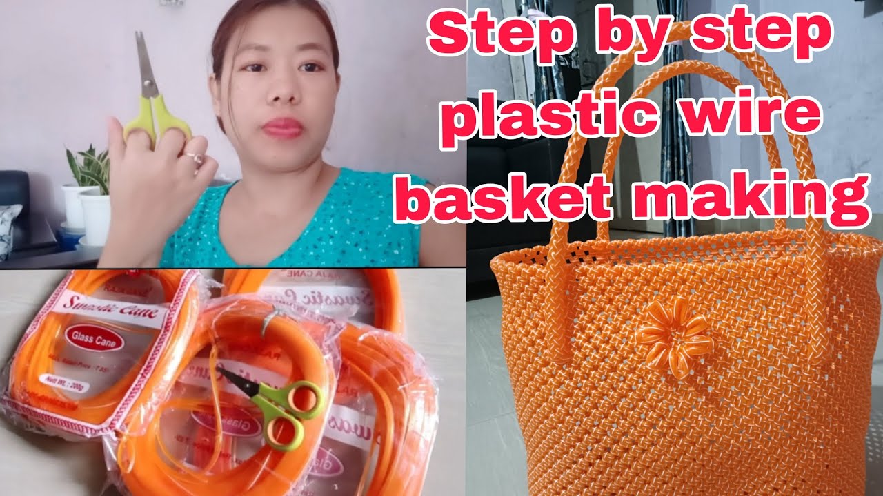 Step by step plastic wire basket 🧺 making || plastic wire hand bag.