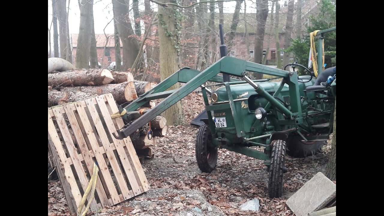Holzsaison 2018/19 mit Hummel Kettenschlepper und Deutz D30s