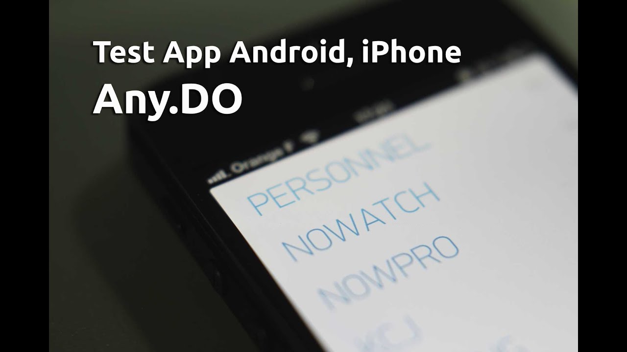 [Test App] Any.Do, gestion de tâches, Android & iPhone - NoWatch MAG